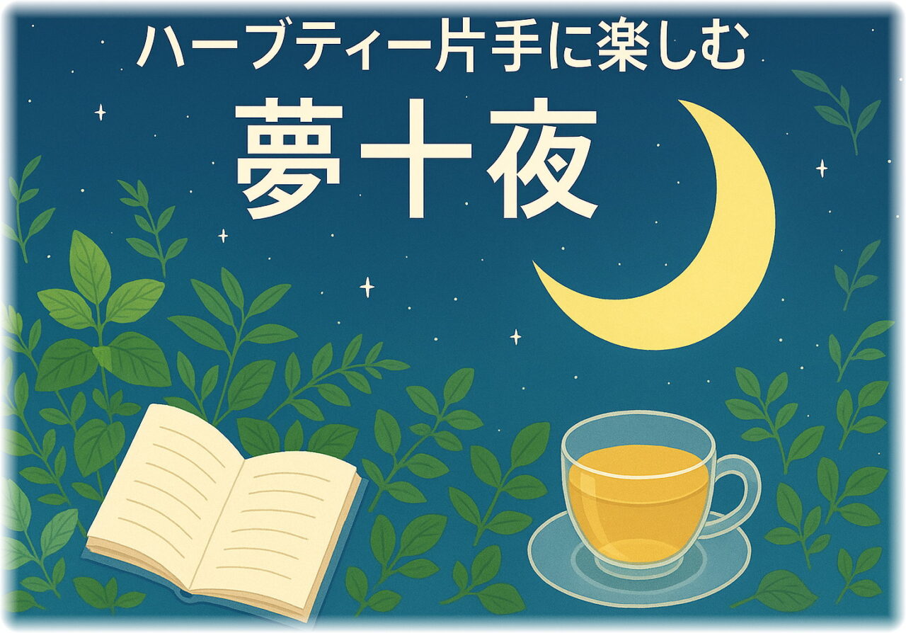 「夢十夜」月夜の読書とハーブティー