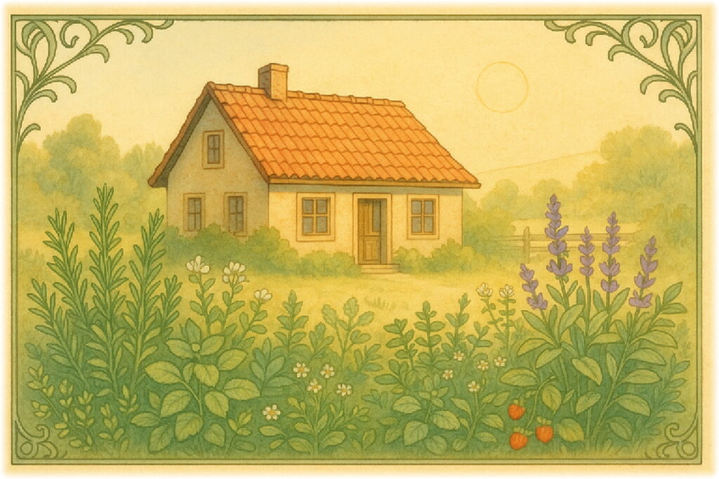 æãã倪éœã«ç
§ããããå®¶ãšåºã«ãããŒãºããªãŒã»ã»ãŒãžã»ãã³ãã»ãªã¬ã¬ãã»ã¿ã€ã ã»ã¯ã€ã«ãã¹ããããªãŒãèã£ãŠããã€ã©ã¹ã