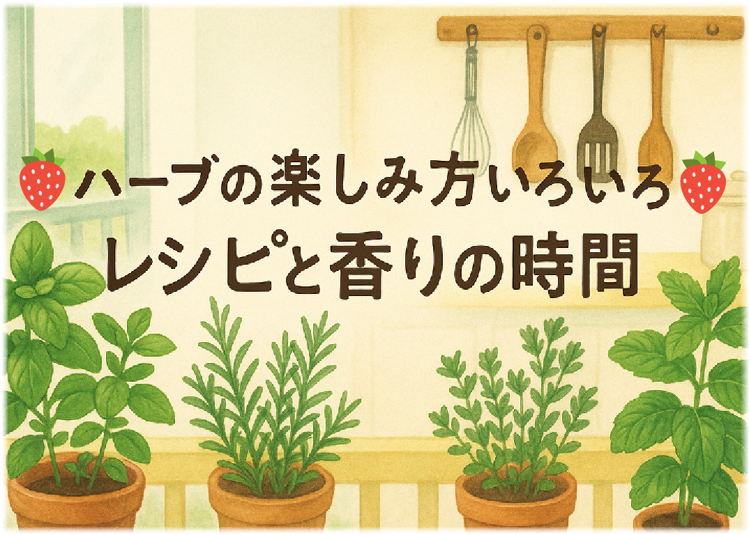 ハーブの楽しみ方いろいろ｜レシピと香りの時間