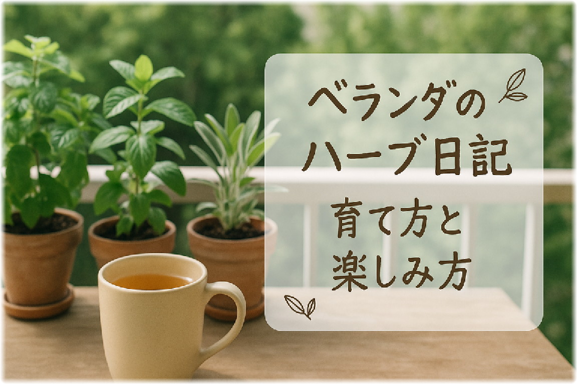 ベランダのハーブ日記｜育て方と楽しみ方