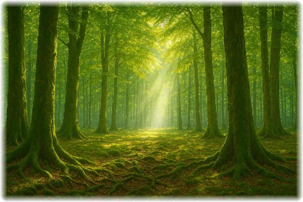 ææ¥ãå·®ã蟌ãéããªæ£®æã®ã€ã©ã¹ããæšã
ã®éããæãããªå
ãåºããã€ã©ã¹ã