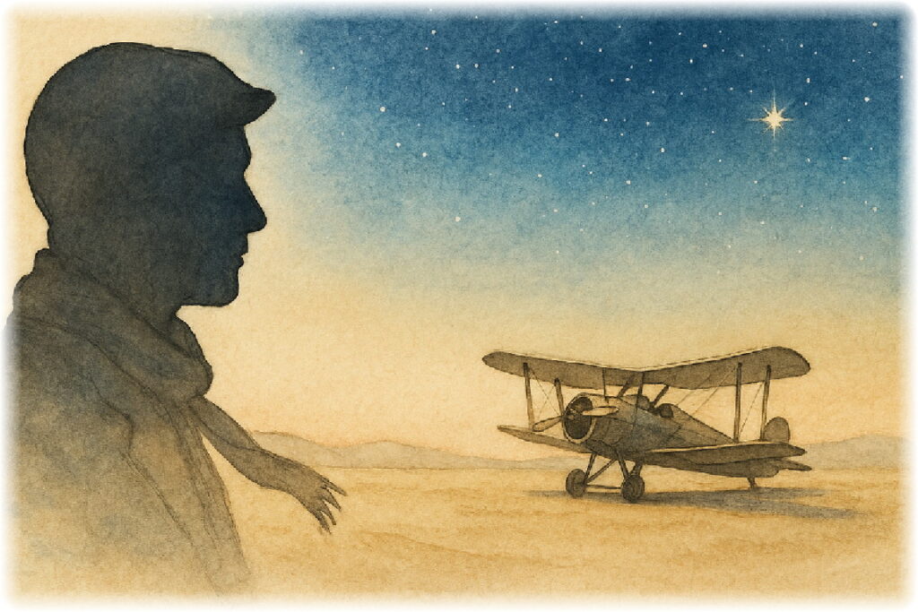 倿®ãã®ç æŒ ã«é£è¡æ©ãšç·æ§ã®æšªé¡ãæããæã®çåããŸé¢šã®ã€ã©ã¹ã