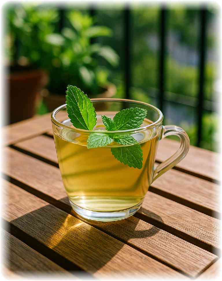 ãã©ã³ãã®æšã®ããŒãã«ã®äžãã¬ã©ã¹ã«ããã«æ³šãããããŒããã£ãŒã«ã¹ããã¢ãšãã³ãã®ãã¬ãã·ã¥èãæµ®ãã¶åç